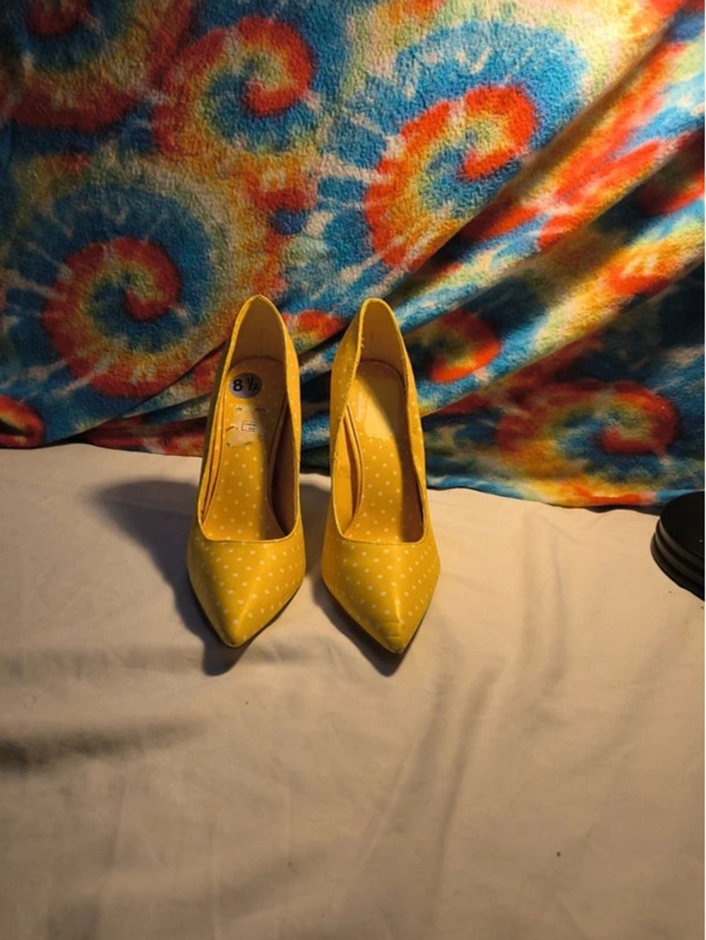 #Vintage #Retro #Yellow #Polkadots #Rockabilly #Heels #ShoeRepublicLA